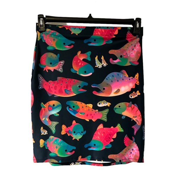 Colorful Fish Skirt! size 2XL (NWOT) - Picture 1 of 7